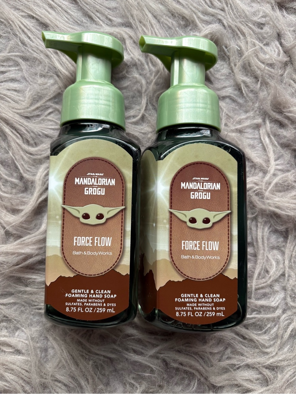 BBW MANDALORIAN GROGU FORCE FLOW FOAMING HAND SOAPS X2 NWT